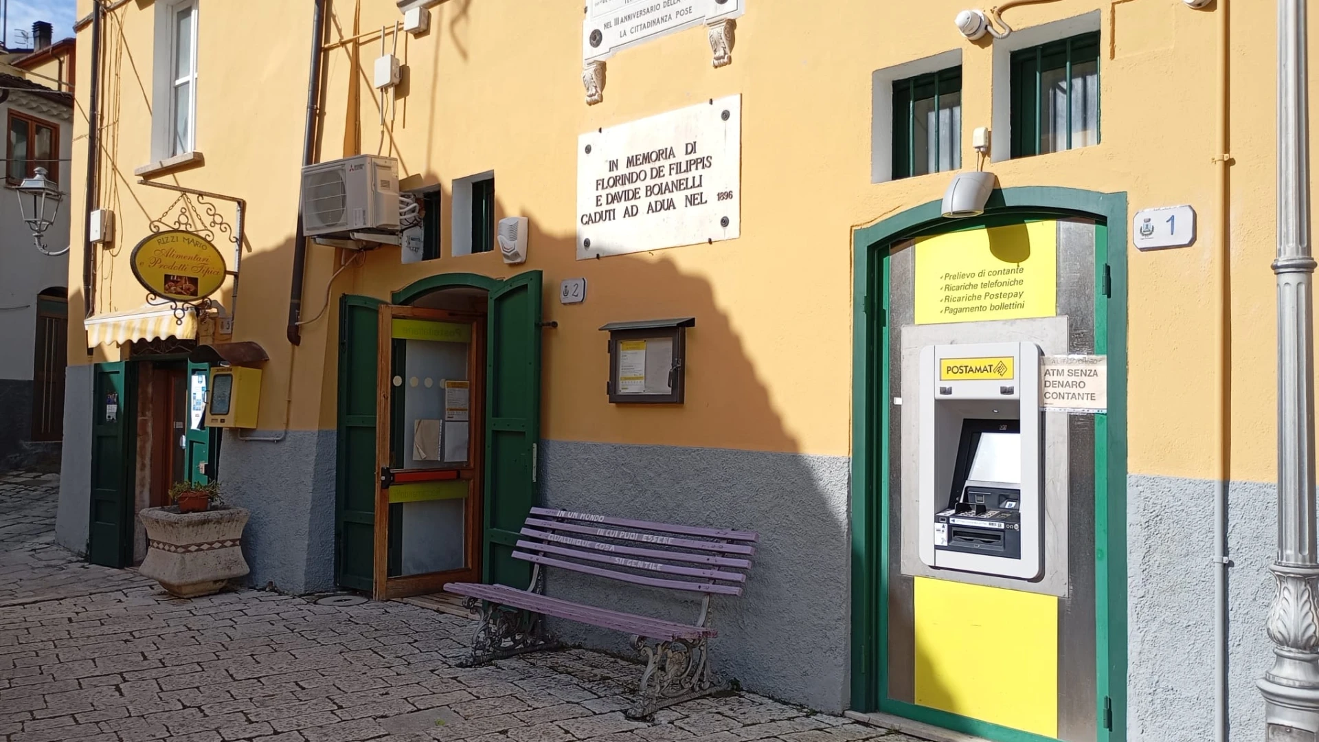 Roccamandolfi: il sindaco Giacomo Lombardi chiede il ripristino urgente del Postamat presso l'Ufficio Postale